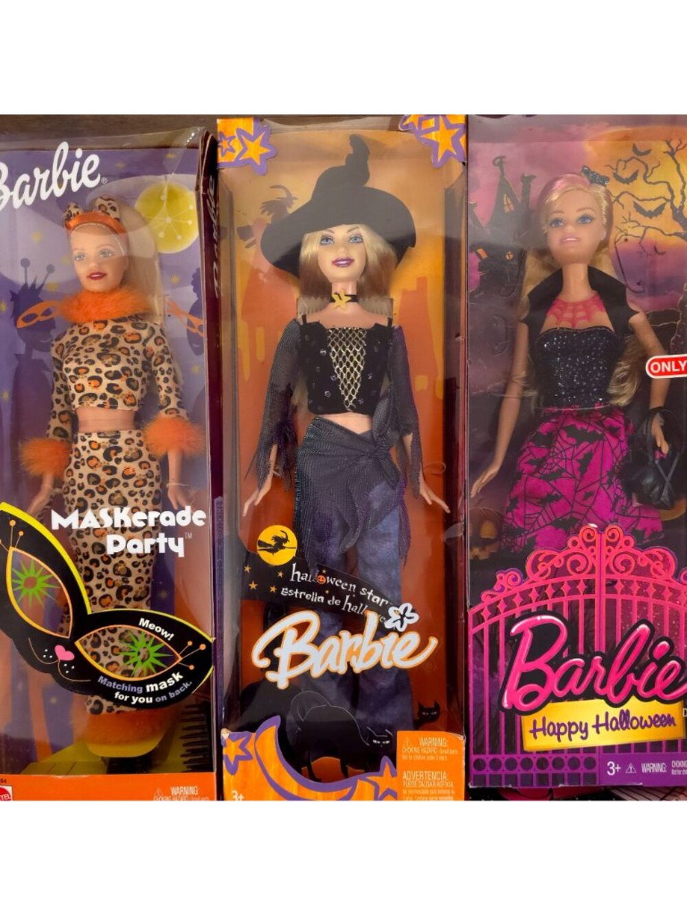 New Barbie Halloween Doll Lot Enchanted Glow Fashion Spell Pink Witch NRFB - Picture 5 of 16